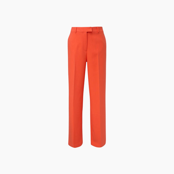 Twill Trousers with a Wide Leg