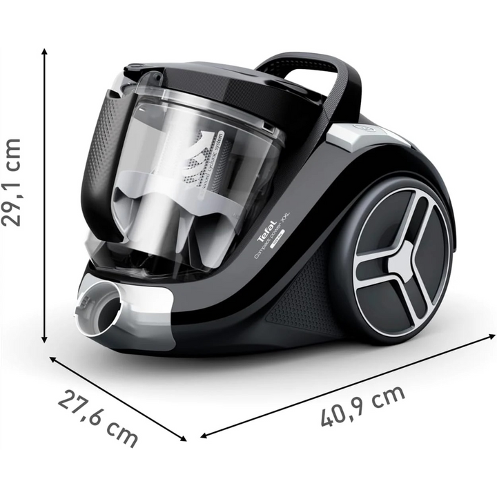 Tefal Compact Power XXL Bagless Vacuum Cleaner - 900W, Black &amp; Grey