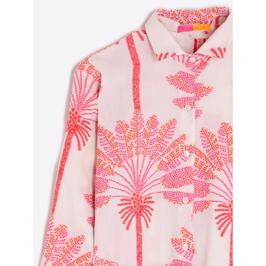 Vilagallo Diana Palmera Jacquard Dress