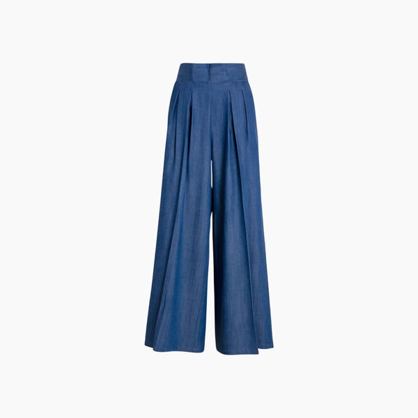 Vilagallo Wide Leg Denim Trouser