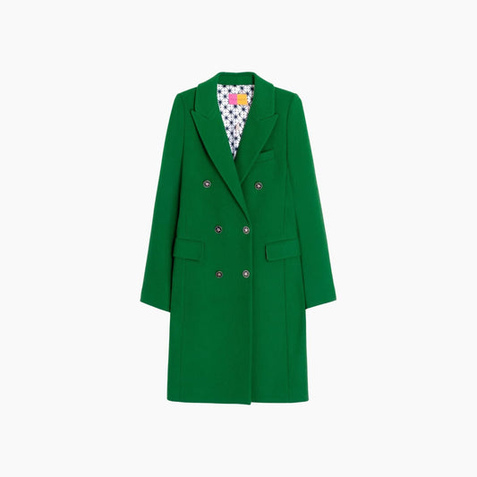 Vilagallo Green Double-Breasted Coat