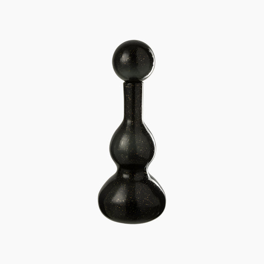 Deco Crush Glass Black Bottle