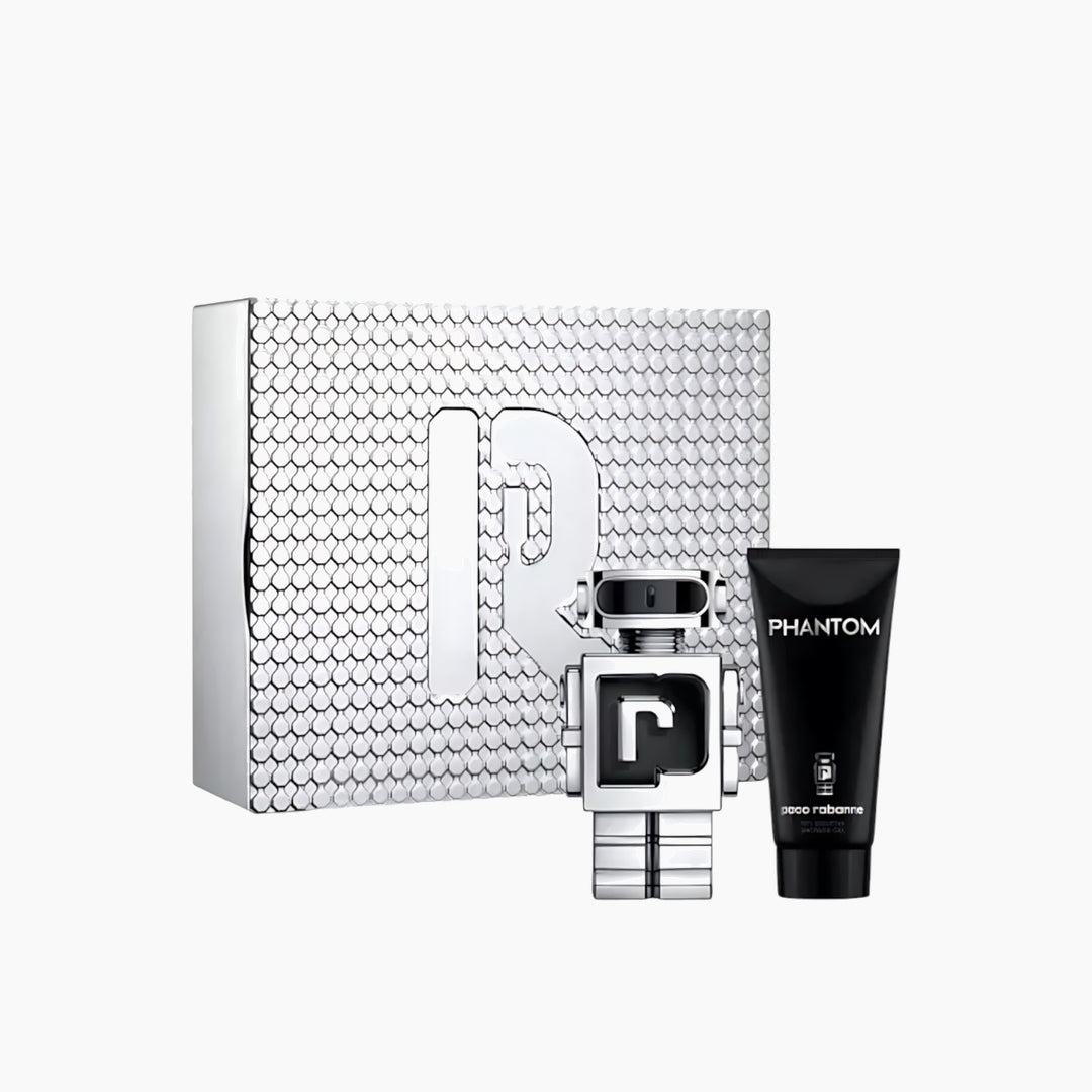 Paco Rabanne Phantom EDT 100Ml + Shower Gel 100Ml Gift Set For Men - HUNA