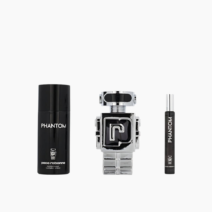 Paco rabanne Phantom EDT 100ML + EDT 10ML + Deodorant Spray 150ML Gift Set For Men - HUNA