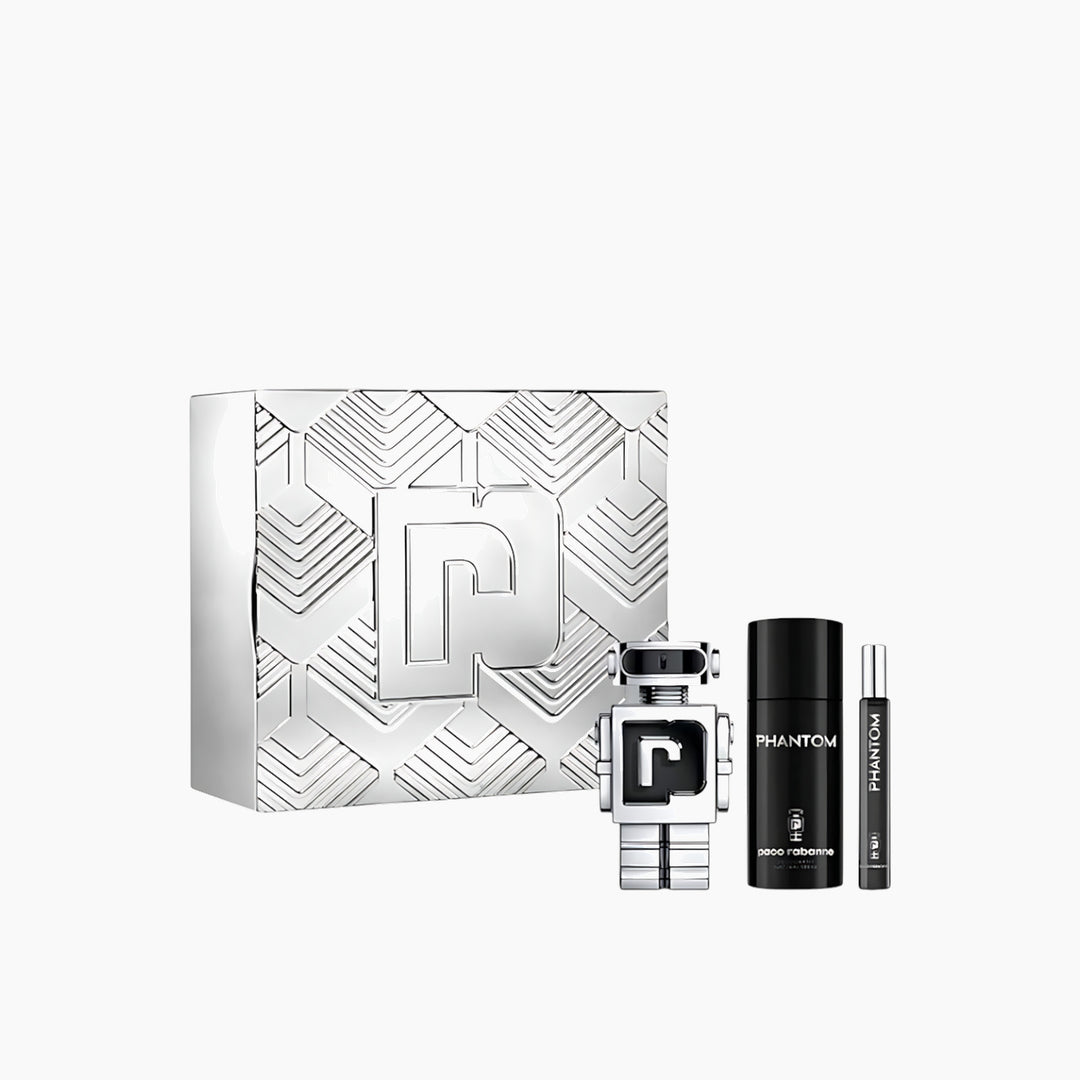 Paco rabanne Phantom EDT 100ML + EDT 10ML + Deodorant Spray 150ML Gift Set For Men - HUNA