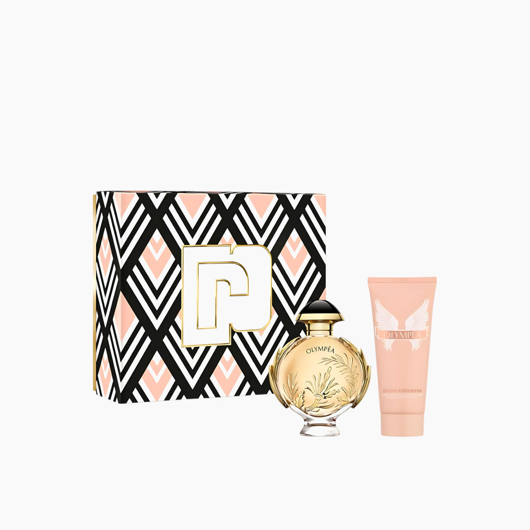 Paco Rabanne Olympea Solar EDP 80Ml + Body Lotion 100Ml Gift Set For Women - HUNA