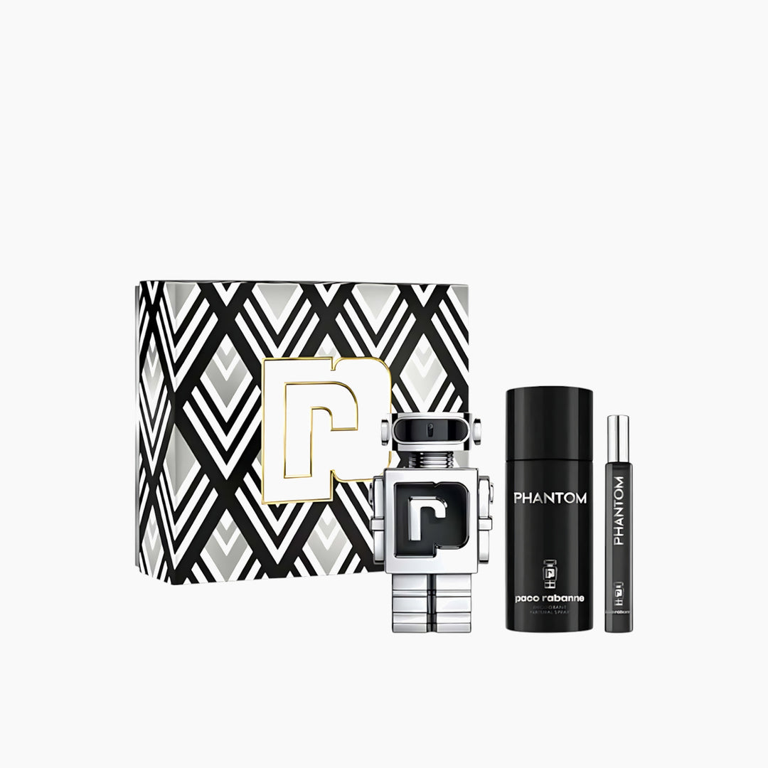 Paco rabanne Phantom EDT 100ML + EDT 10ML + Deodorant Spray 150ML Gift Set For Men - HUNA