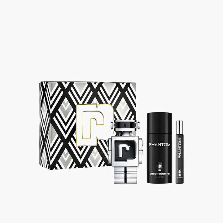 Paco rabanne Phantom EDT 100ML + EDT 10ML + Deodorant Spray 150ML Gift Set For Men - HUNA