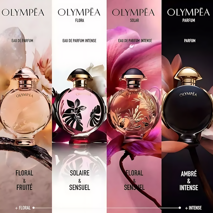 Paco Rabanne Olympea Parfum For Women black bottle with golden wings
