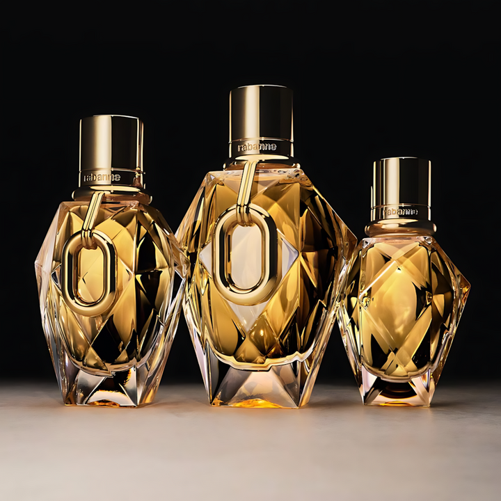 Paco Rabanne Million Gold EDP for Women, an opulent fragrance embodying success.