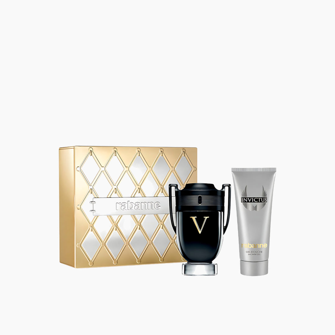 Paco Rabanne Invictus Victory 100ml Eau de Parfum and 100ml shower gel gift set for men