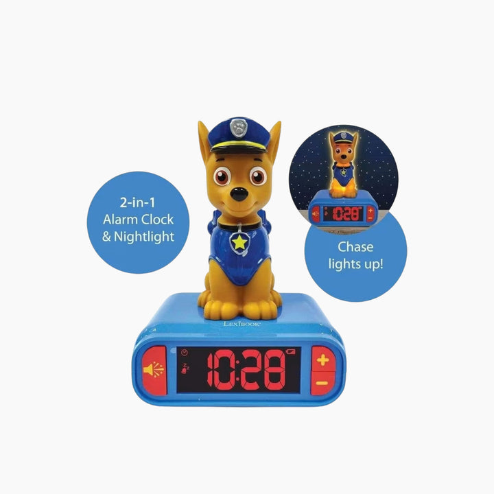 Lexibook Paw Patrol 3D Alarm Clock With Night Light