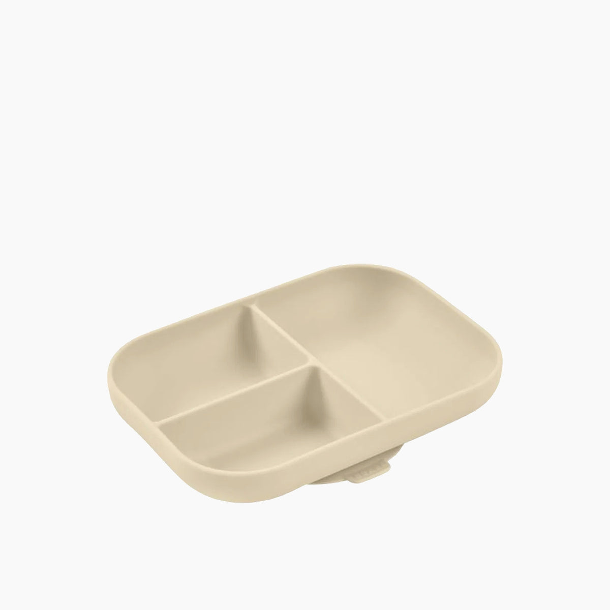Beaba divided silicone plate in clay