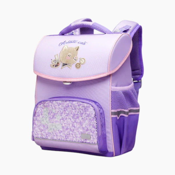 Mideer Spinecare Kids Backpack Cat Purple Age 69