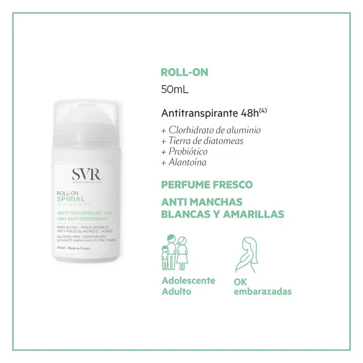 Svr Spirial Deo Roll On 48H 50Ml