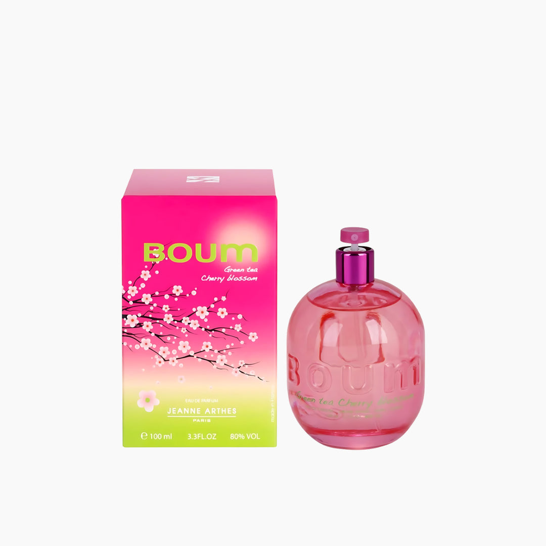 Jeanne Arthes Boum Green Tea Cherry Blossom Eau de Parfum for women, 100ml