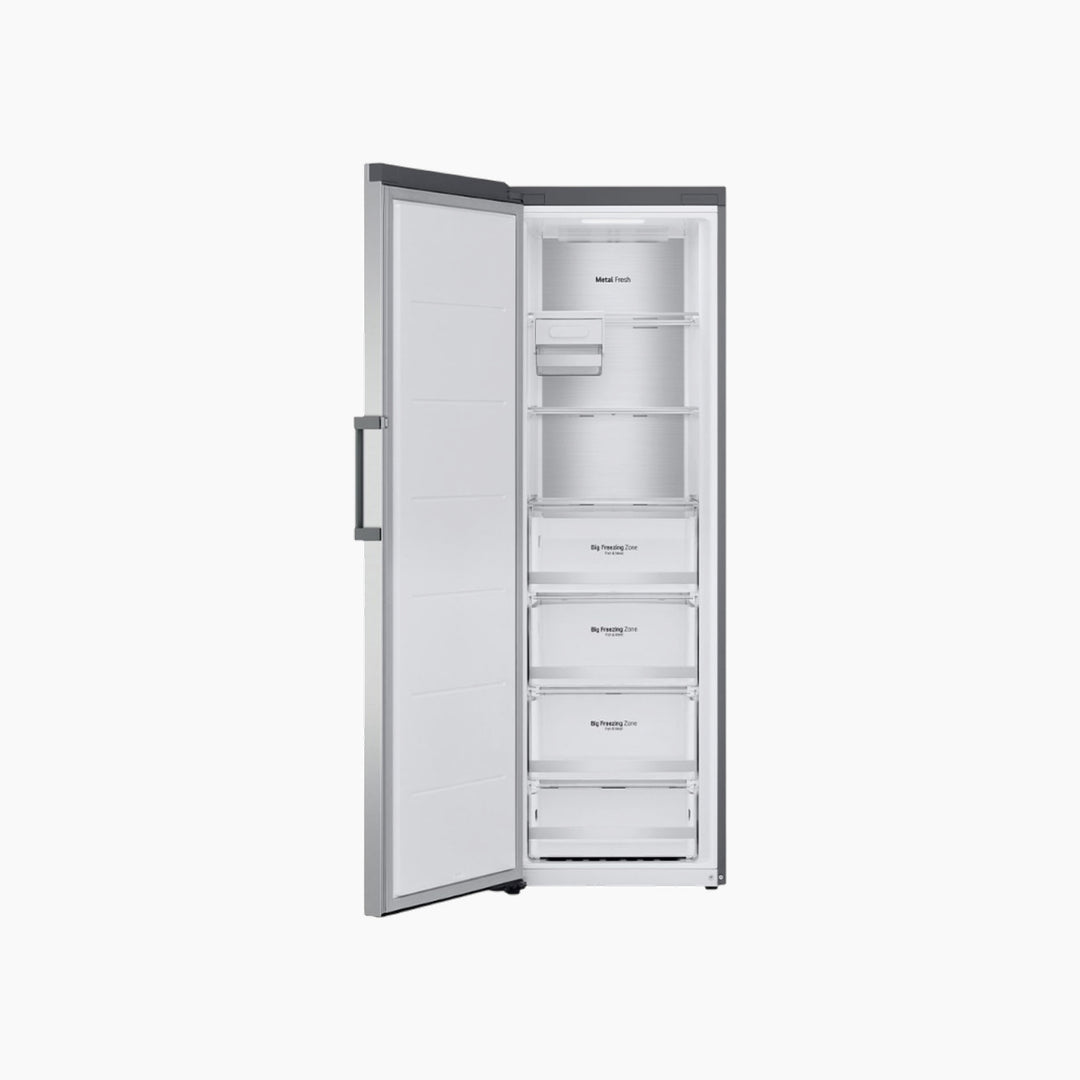 LG 355L Upright Freezer No Frost Smart Inverter Stainless Steel