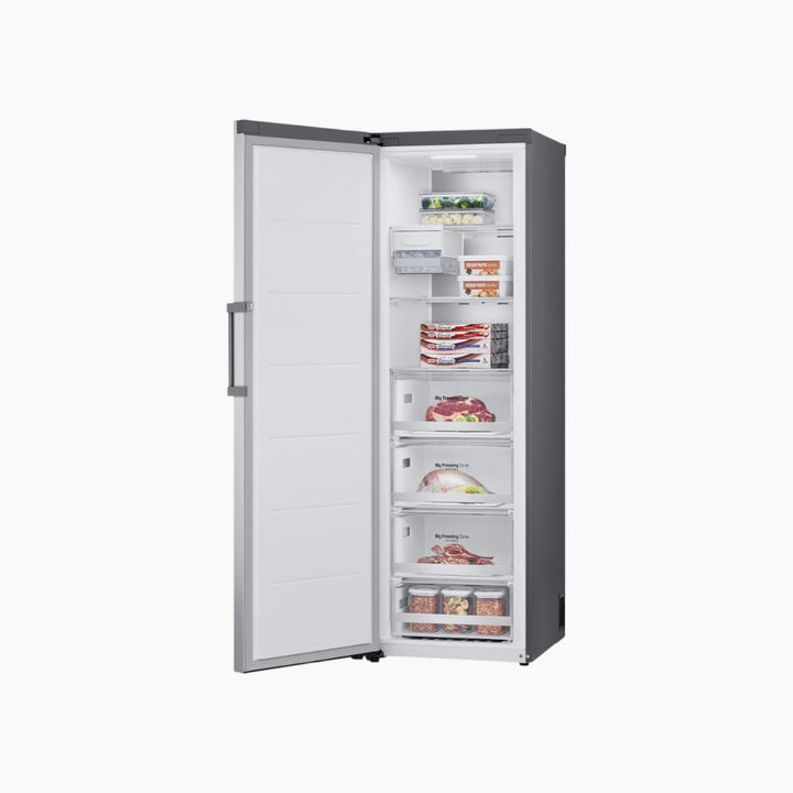 LG 355L Upright Freezer No Frost Smart Inverter Stainless Steel