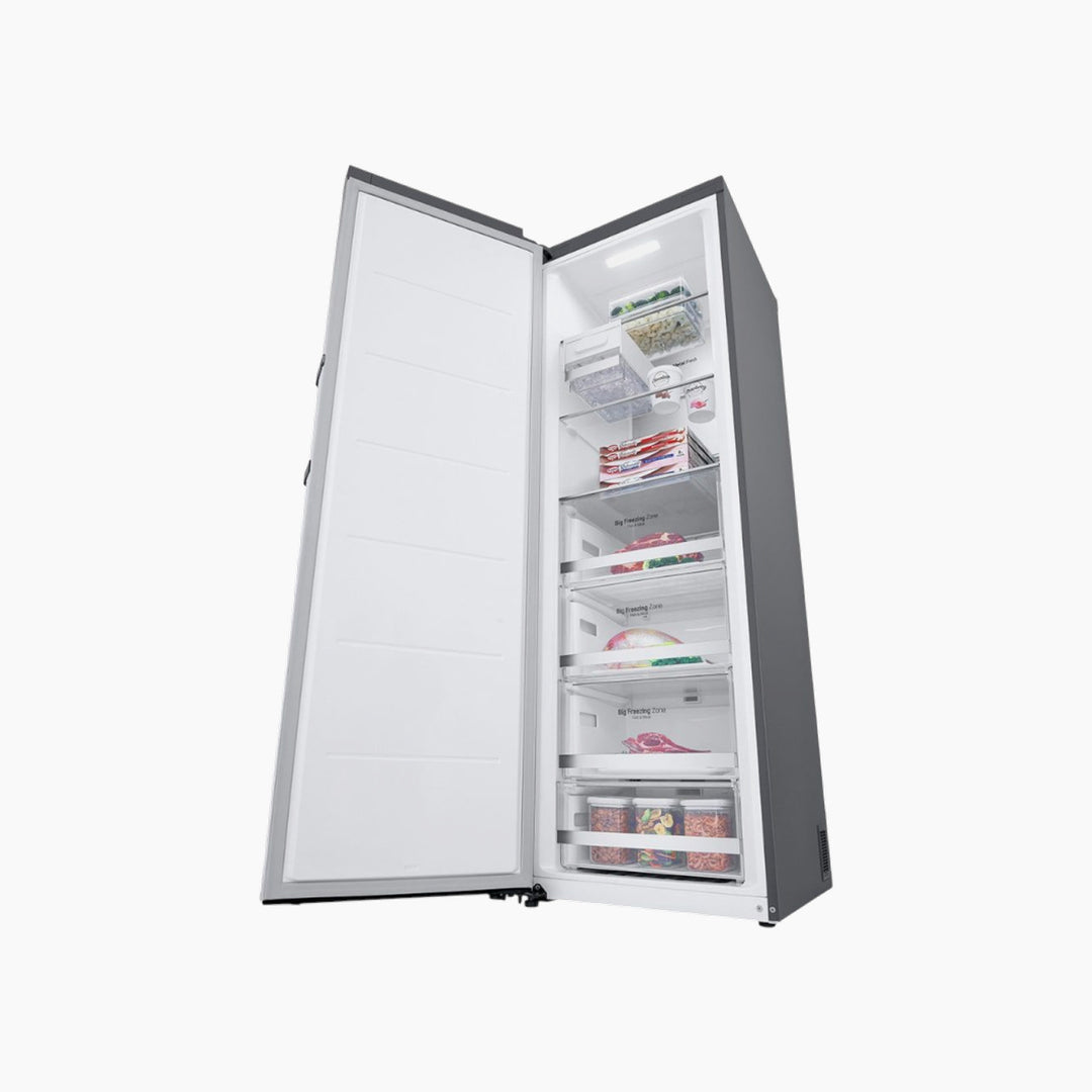 LG 355L Upright Freezer No Frost Smart Inverter Stainless Steel