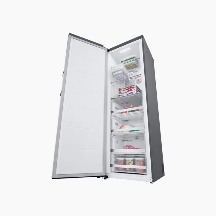 LG 355L Upright Freezer No Frost Smart Inverter Stainless Steel