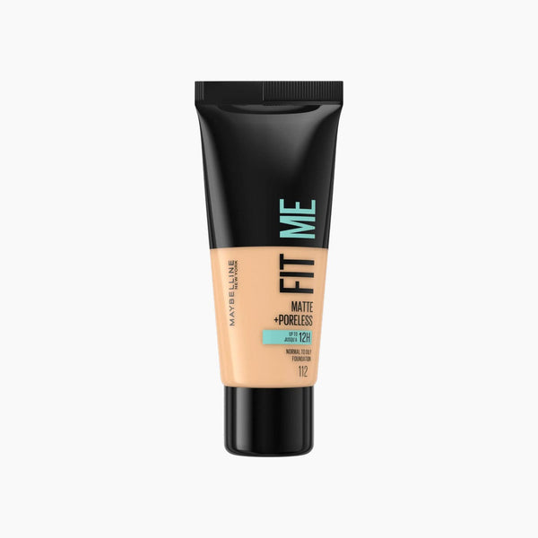 Maybeline Makeup Fit Me Matte + Poreless Foundation 112 Soft Beige