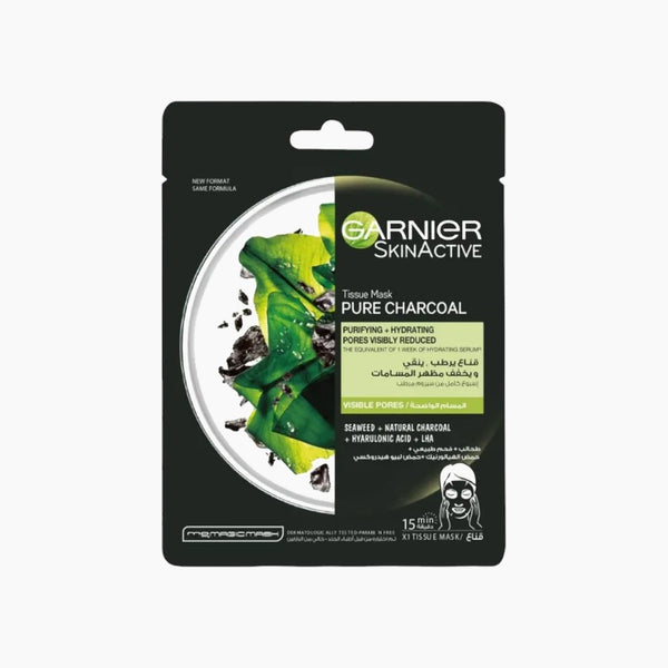 Skin Active Pure Charcoal and Algae Hydrating Face Sheet Mask