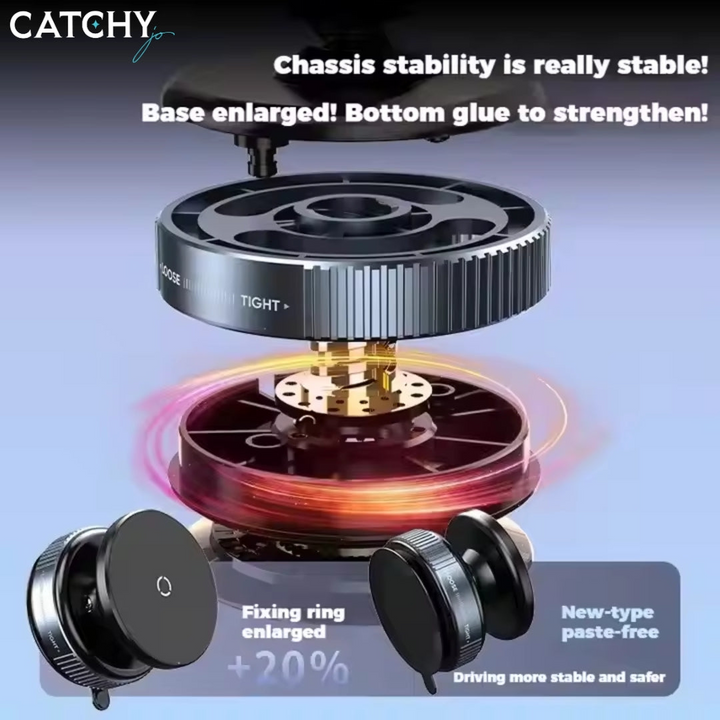 C.JO 360 Degree Rotation Desktop Magnetic Car Phone Holder