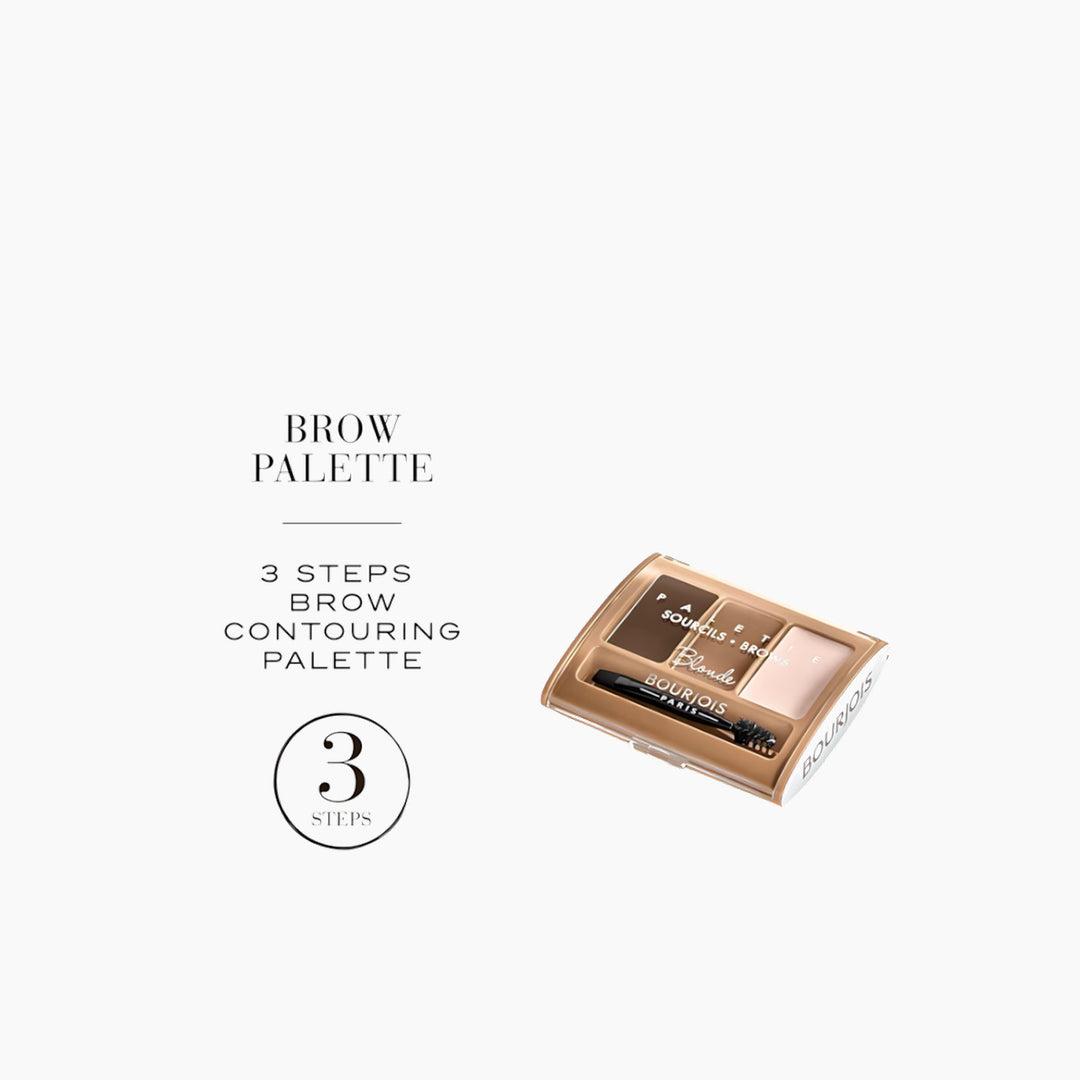 Bourjois eyebrow palette in shade 1 Blonde