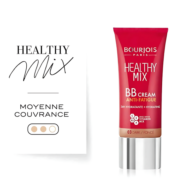 Bourjois Healthy Mix BB Cream Anti Fatigue 03 Dark with vitamins