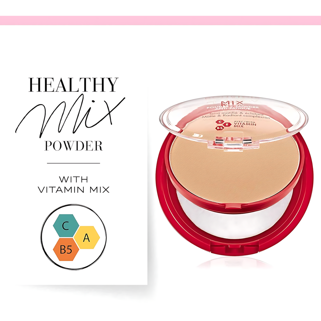 Bourjois Healthy Mix Anti-Fatigue Powder with vitamins C, E, and B5