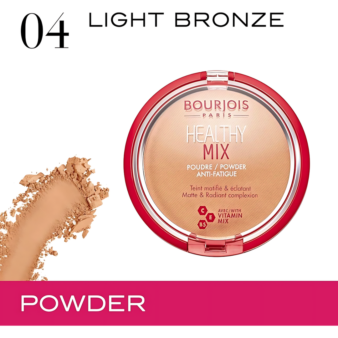 Bourjois Healthy Mix Anti-Fatigue Powder with vitamins C, E, and B5