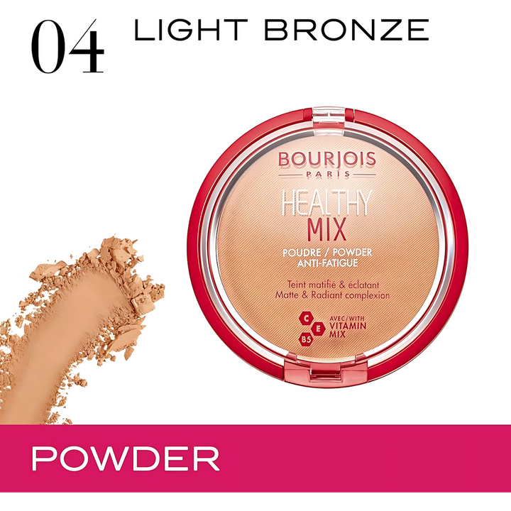 Bourjois Healthy Mix Anti-Fatigue Powder with vitamins C, E, and B5
