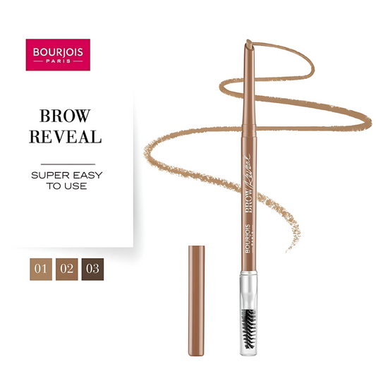 Brown Bourjois Brow Reveal Micro Brow Pencil 02 Soft Brown