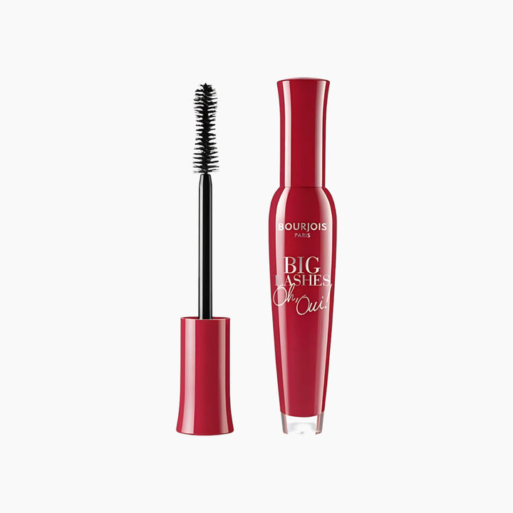 Bourjois Big Lashes mascara in Black Shade 001 with zigzag fiber brush