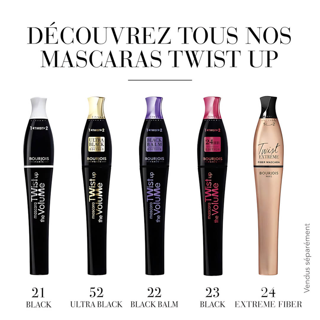 Bourjois Twist Extreme Fiber Mascara 24 Black