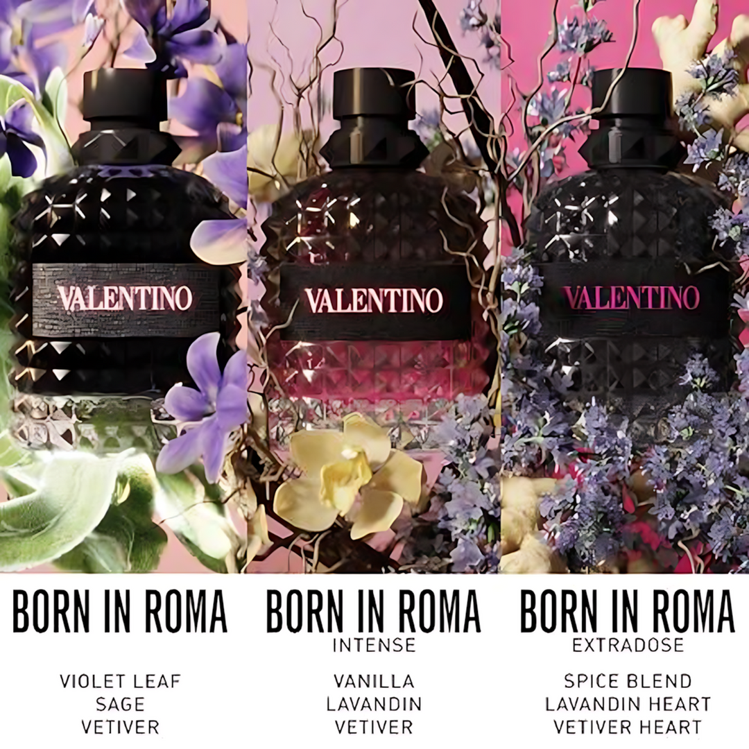 Valentino Uomo Born In Roma Extradose Parfum for men, fougère woody ambery fragrance