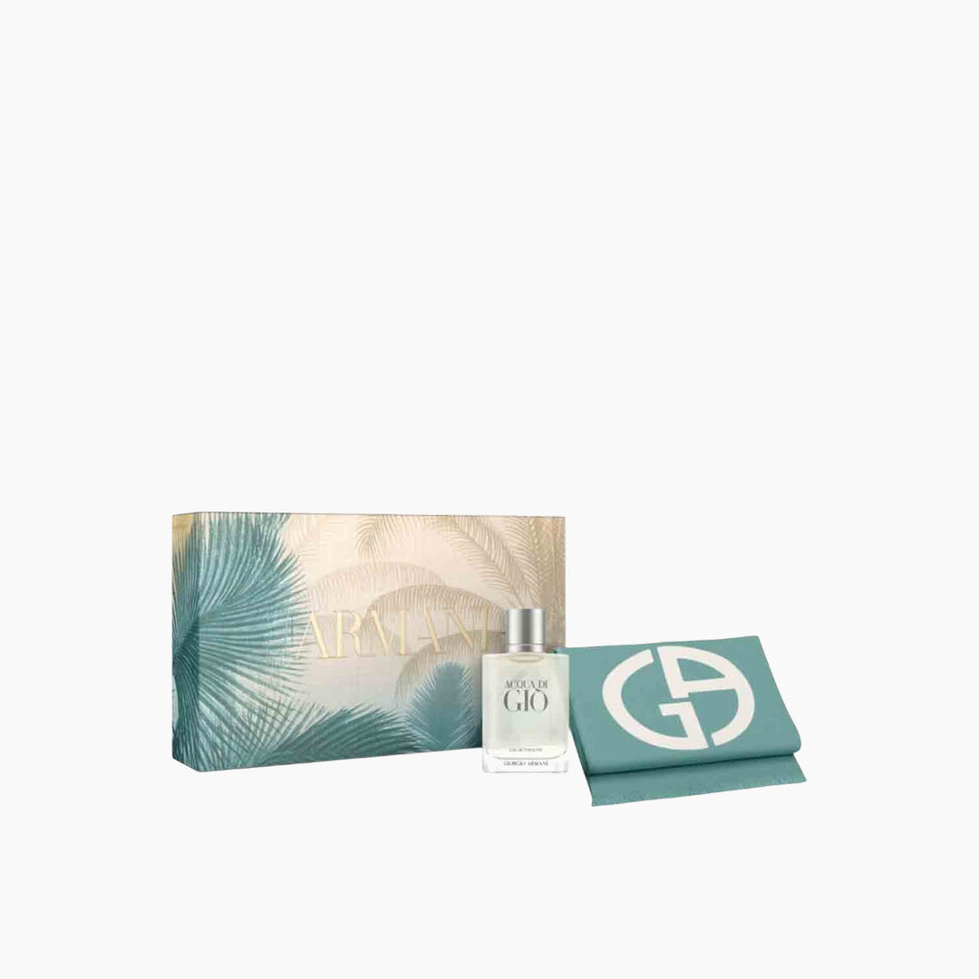 Giorgio Armani Acqua Di Gio EDT 100Ml + Beach Towel Gift Set For Men - HUNA