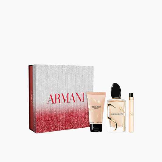 Giorgio Armani Si EDP 100Ml + EDP 10Ml + Body Lotion 50M Gift Set For Women