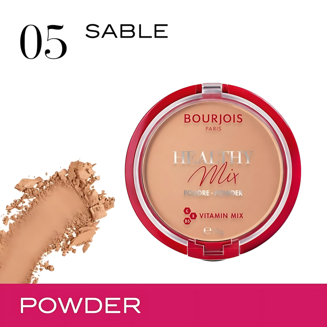 Bourjois Healthy Mix Anti-Fatigue Powder with vitamins C, E, and B5