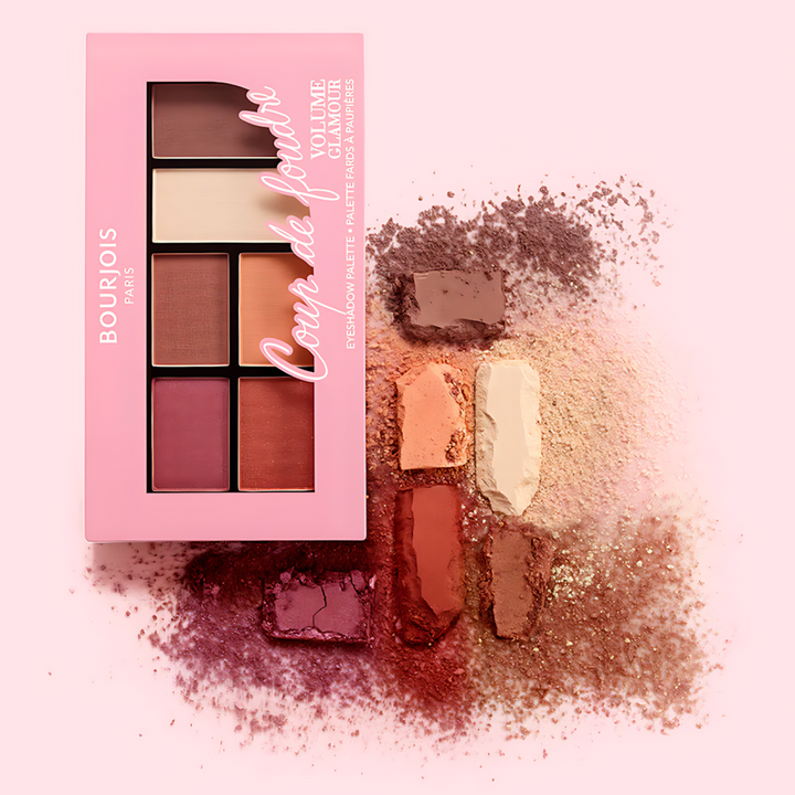 Bourjois Volume Glamour eyeshadow palette with highly pigmented shades