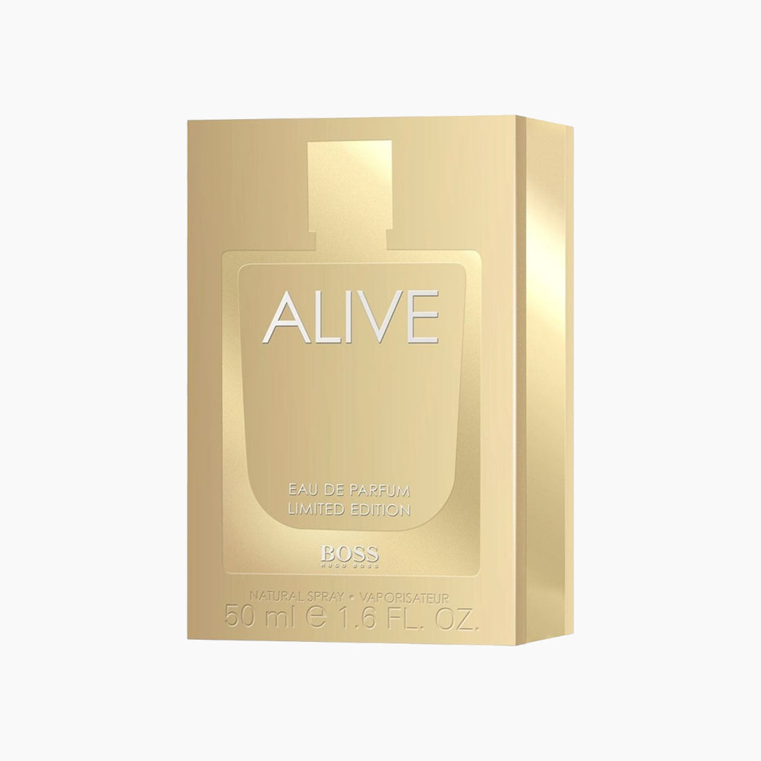 Hugo Boss Alive Limited Edition EDP 50ML for women with golden snowflakes