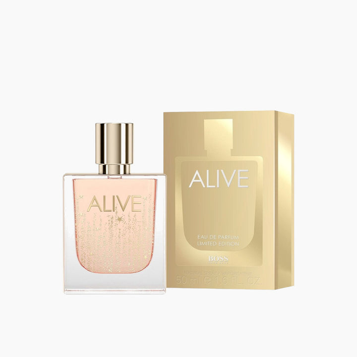 Hugo Boss Alive Limited Edition EDP 50ML for women with golden snowflakes