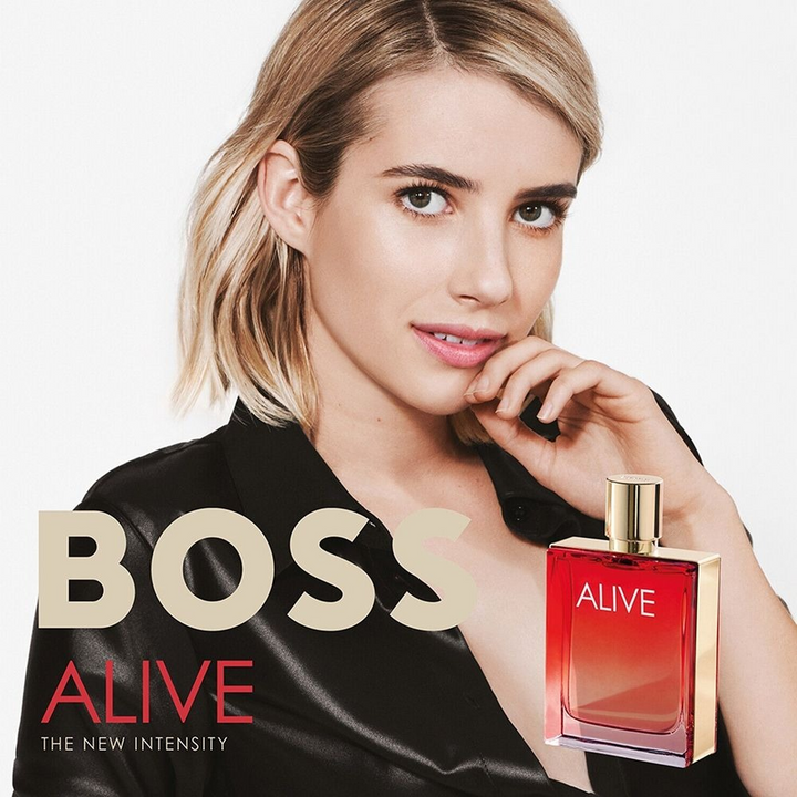 Hugo Boss Alive Intense EDP 80ML for women, a bold woody fragrance.