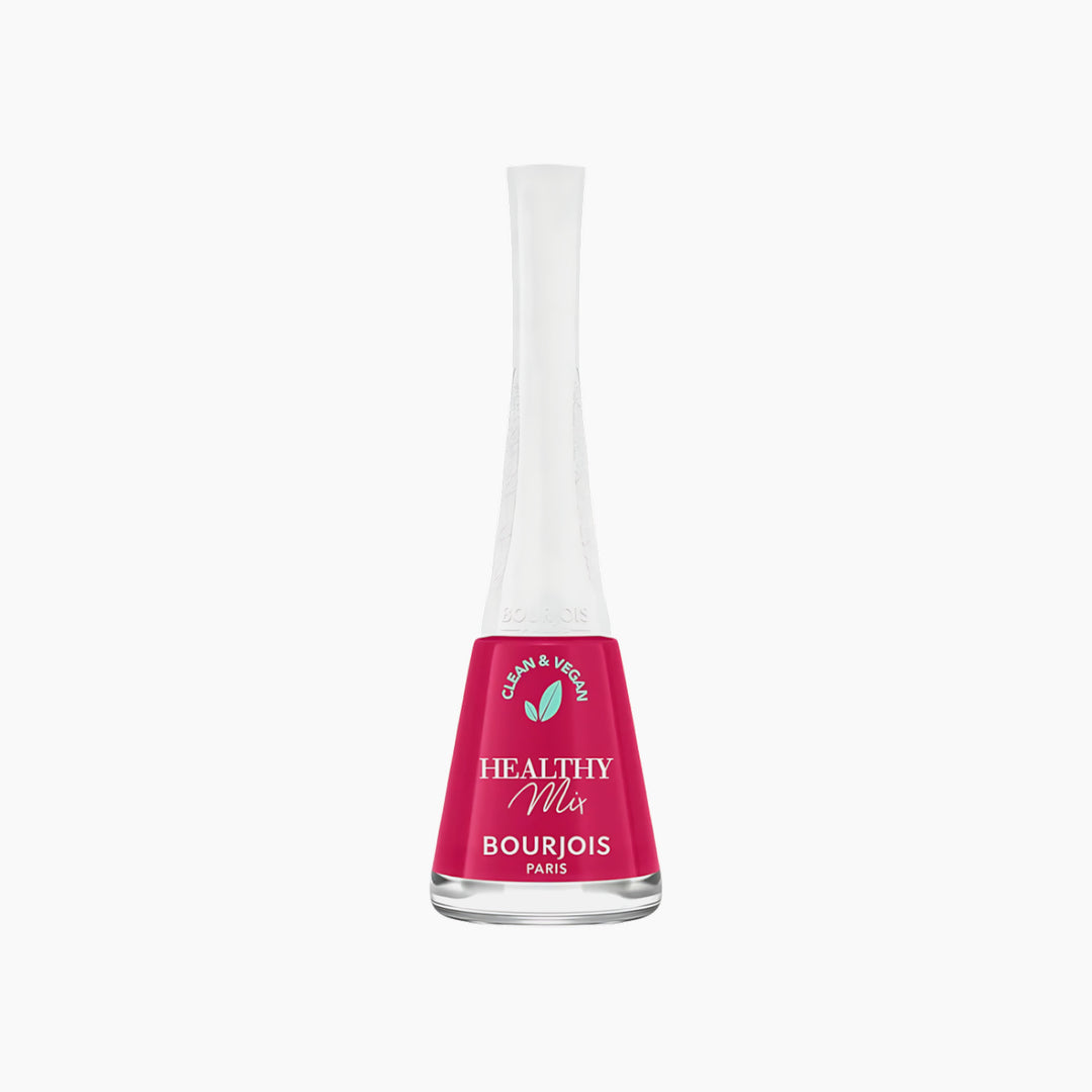 Bourjois Healthy Mix Nail Polish in 250 Berry Cute, deep pink with pearlescent finish
