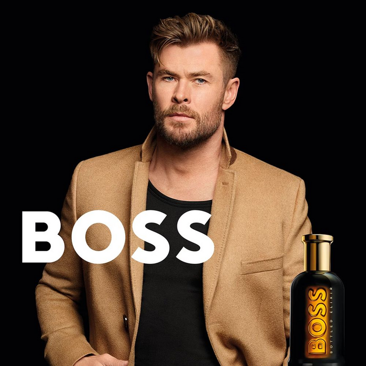 Hugo Boss Bottled Elixir Intense Parfum for men, ambery woody scent