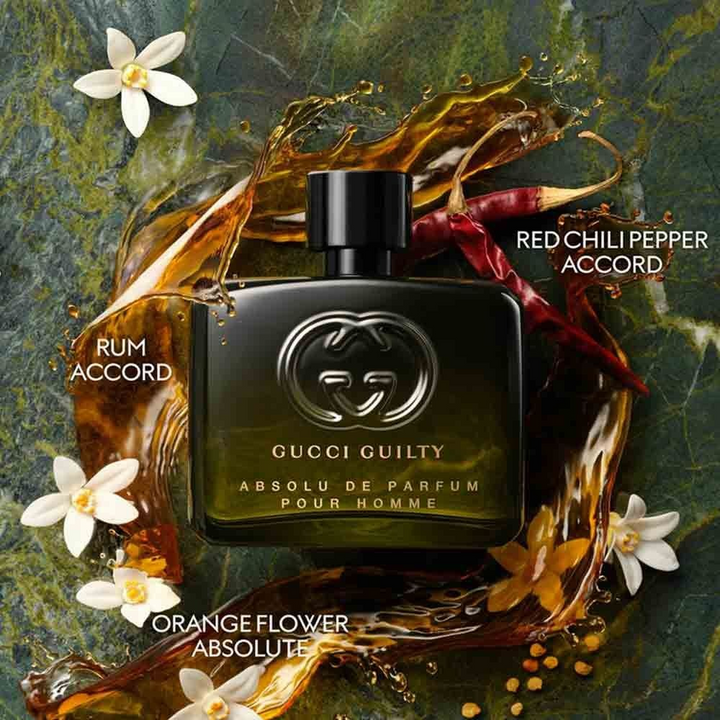 Gucci Guilty Absolu de Parfum 60Ml for men, woody amber fragrance