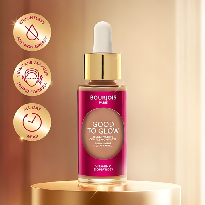 Bourjois Healthy Mix Good To Glow foundation with a radiant, dimensional glow, 30ml