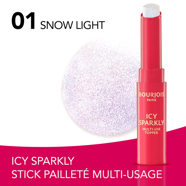 Bourjois Icy Sparkly Multi-use Glitter Highlighter Stick For Lips Cheeks &amp; Eyes
