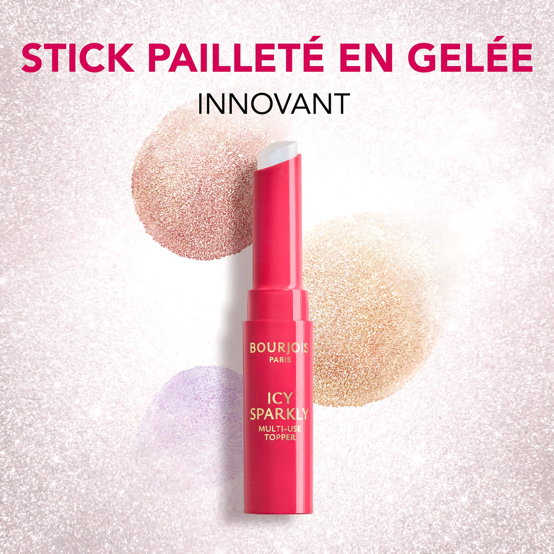 Bourjois Icy Sparkly Multi-use Glitter Highlighter Stick For Lips Cheeks &amp; Eyes
