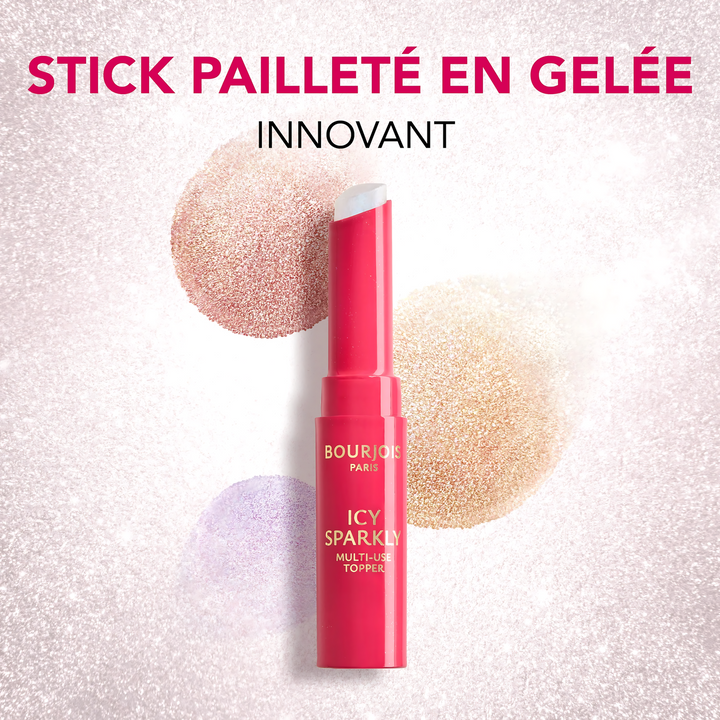 Bourjois Icy Sparkly Multi-use Glitter Highlighter Stick For Lips Cheeks &amp; Eyes